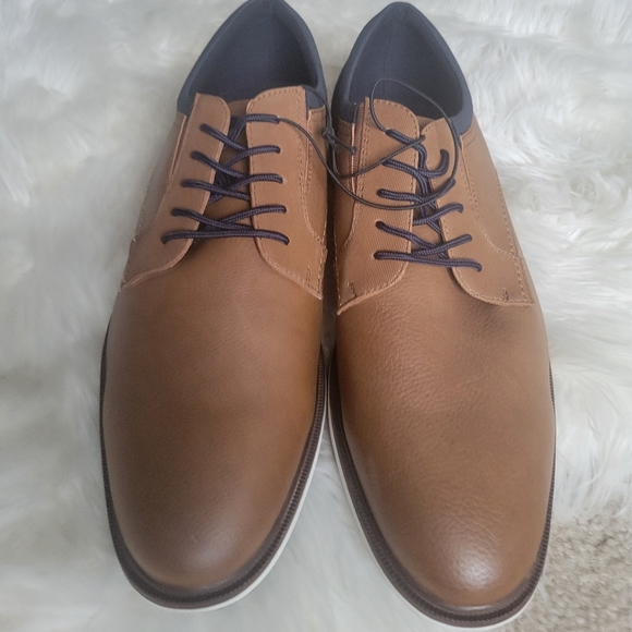 Aldo men\'s casual dress shoes size 13, brown black main image 7